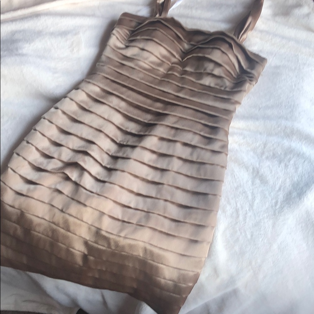 Gold haulter dress size four/worn once